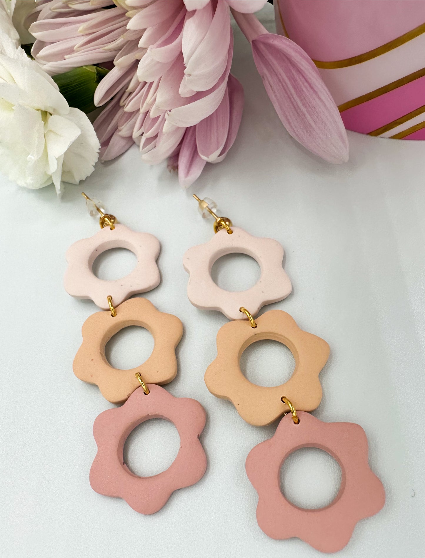 Ombré Flower Dangles