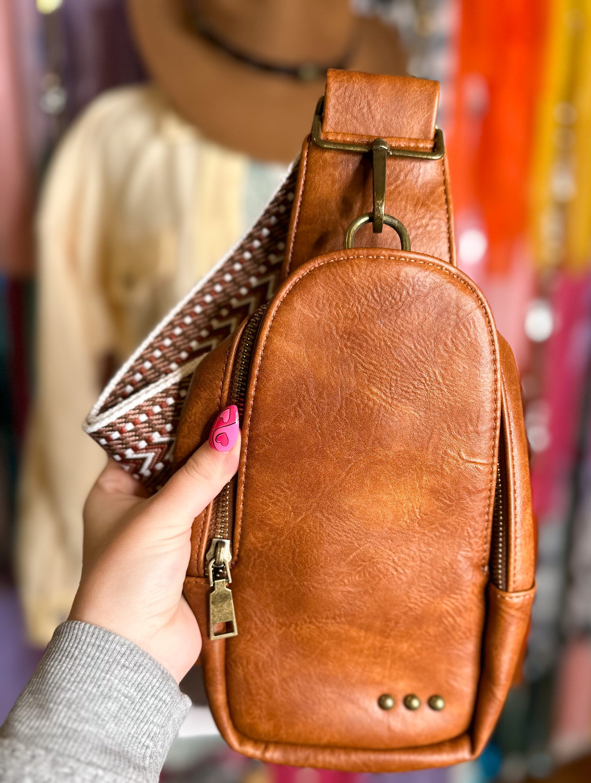 Jordan Sling Bag Dark Chestnut